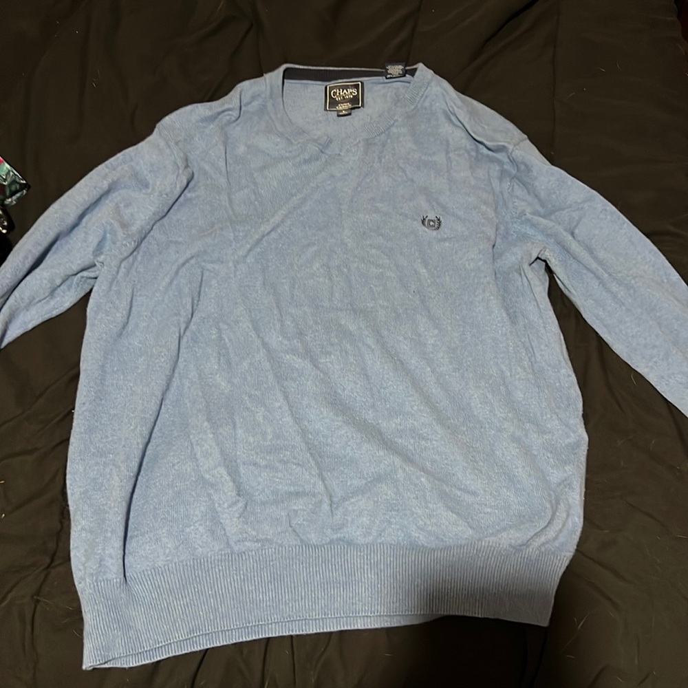 Chaps blue sweater